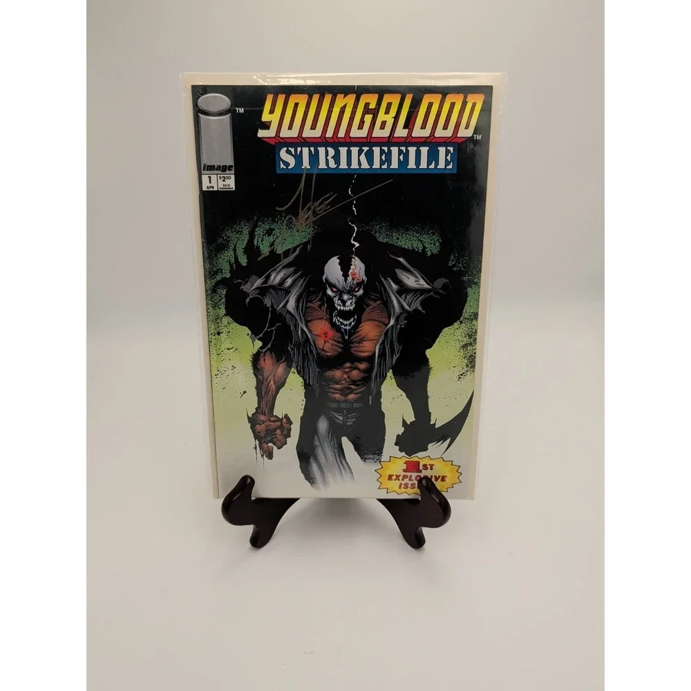 1993 IMAGE COMICS YOUNGBLOOD STRIKEFILE # 1 SIGNED BY JAE LEE, WITH COA